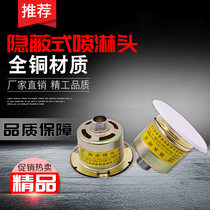 Fire concealed sprinkler hotel concealed spray head concealed ceiling decoration concealed sprinkler