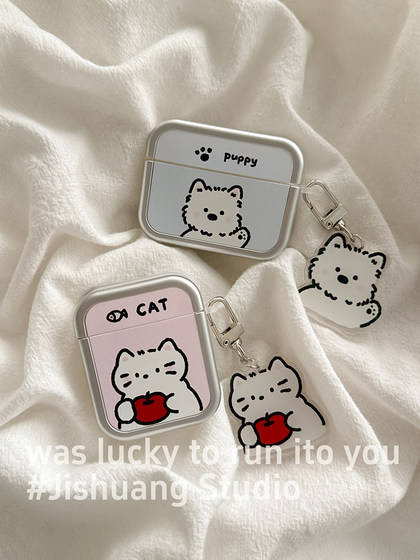 Apple 이어폰 보호 케이스에 적합한 귀여운 라인 고양이 강아지 Airpods4 무선 Bluetooth 이어폰 사례 3 및 4 세대 AirPodPro2 2 세대 iPod 헤드폰 케이스 AirPods3 보호 케이스 Apple 이어폰 보호 케이스에 적합한 귀여운 라인 고양이 강아지 Airpods4 무선 Bluetooth 이어폰 사례 3 및 4 세대 AirPodPro2 2 세대 iPod 헤드폰 케이스 AirPods3 보호 케이스