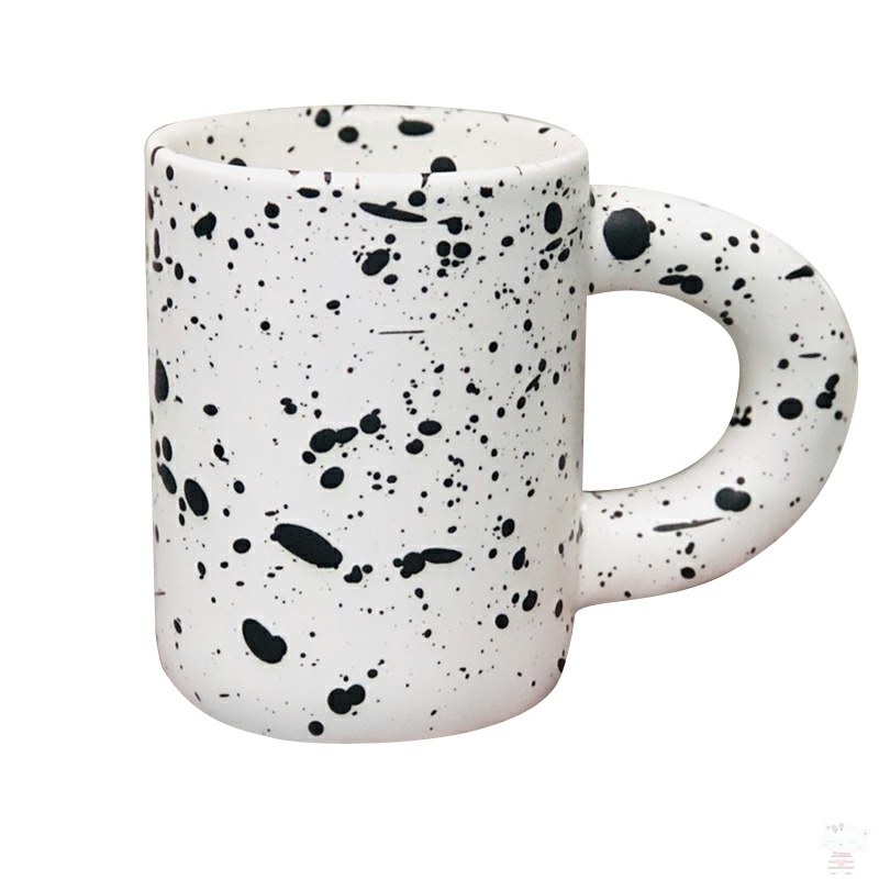 Utsuwa paint market after Korean contracted hand pinch grain handle fatty mugs web celebrity glass ceramic coffee cup