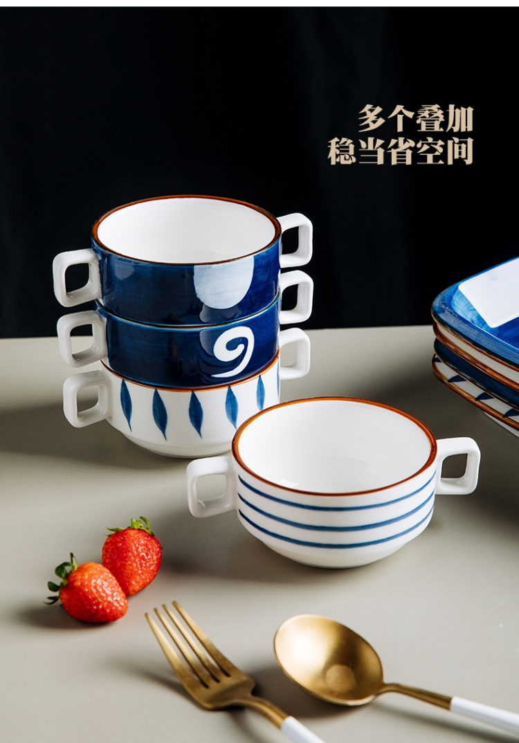 Japanese fixed plate tableware decorative furnishing articles kindergarten diet photo boy means bowl bowl household ceramics