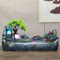 Rockery running water fountain fish tank TV cabinet decorations feng shui wheel rich ornaments living room housewarming new home gifts