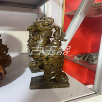 Antique Tang and Song and Tian Yugu playing Double Fengyu Jade Bottle God Beast Flowers Bird Jade Bottle Ancient Playing Dragon Pattern Jade Bottle