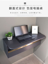 Light luxury wall small dresser Nordic wall storage makeup cabinet Clamshell makeup table Bedroom hanging corner desk