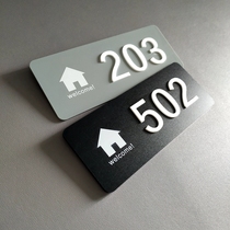 Hope star house number plate Household hotel hotel box room number cue card indicator card door number number digital OEM custom creative dormitory sign card door number card room number card sign custom