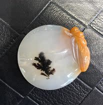 Yunnan Longling Natural Huanglongyu Yangyan River material is a blockbuster and beautiful color flower pendant