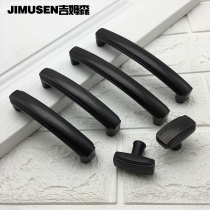 cabinet door handle modern minimalist black handle European style cabinet door handle wardrobe door cabinet handle drawer handle