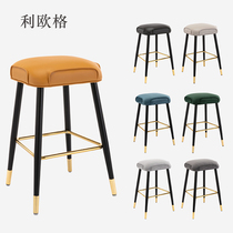 Light luxury bar stool island table chair Modern simple cash register front desk without backrest household high stool bar high stool