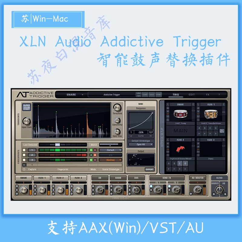 XLN Audio Addctive Trigger Smart Drum Replacement plugin Remote Installation