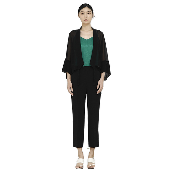 Wear Braffin's new summer career trousers for women's black narrow version slim feet pants drooping suit pants trousers
Wear Braffin's new summer career trousers for women's black narrow version slim feet pants drooping suit pants trousers