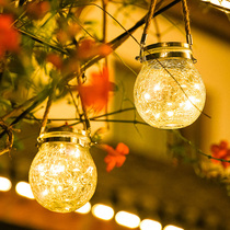 New Year Decorations Solar Colored Lights Patio Outdoor Waterproof Decorative Lights Arranged Balcony Creativity Hanging Trees Little Nightlight