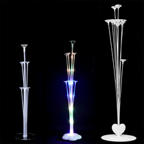 Luminescent table driftnet red balloon accessories column stent wedding room decorated birthday scene opening celebration festival