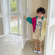 Shrimp paste hemp childrens clothing childrens spring clothing boys sunscreen shorts summer new baby thin section casual pants tide