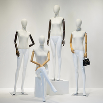 High-end clothing store female model props full body cloth Korean womens window display stand fake mannequin shelf