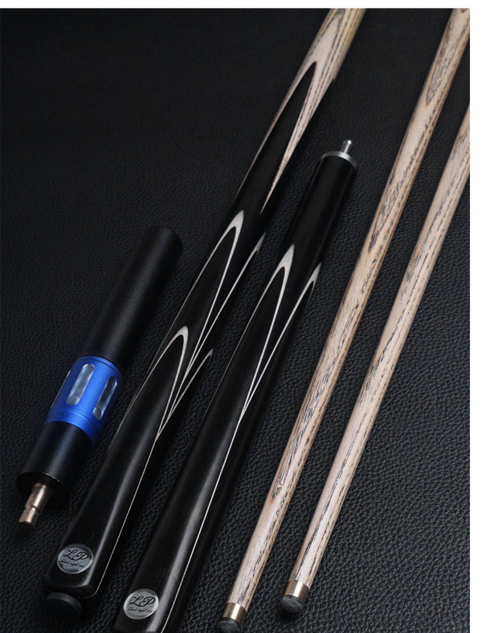 lp球杆勇冠台球杆小头黑8斯诺克球杆8球中头杆八球中式黑八桌球杆