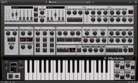 Gforce Oberheim OB-X 시뮬레이션 신디사이저 전자 드럼베이스 플러그인 스타일 WIN/MAC Gforce Oberheim OB-X 시뮬레이션 신디사이저 전자 드럼베이스 플러그인 스타일 WIN/MAC