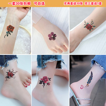 Korean Tie Sticker Small Crowdtattooed FINGER FAIRY WATERPROOF ADVANCED TATTOO STICKER WRIST CALF HAND BACK NECK