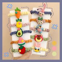 Kids dont hurt hair ins Day family cute children high-end hair accessories Zhairs leather gluten quality good little girl