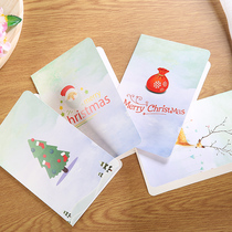 Creative Christmas greeting card hipster printing customized with envelope blessing Thanksgiving message simple small card