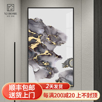 Yu Yun Xuanguan Living Room Decoration Painting Vertical version Modern Brief Sofa Background Wall Hanging Painting High-end Light Extravagant Abstract Painting