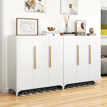 Nicely Steel Shoe Cabinet Light Lavish Home Doorway Shoe Rack Minima Modern Hallway Door Hall Aisle Locker Iron Cabinet