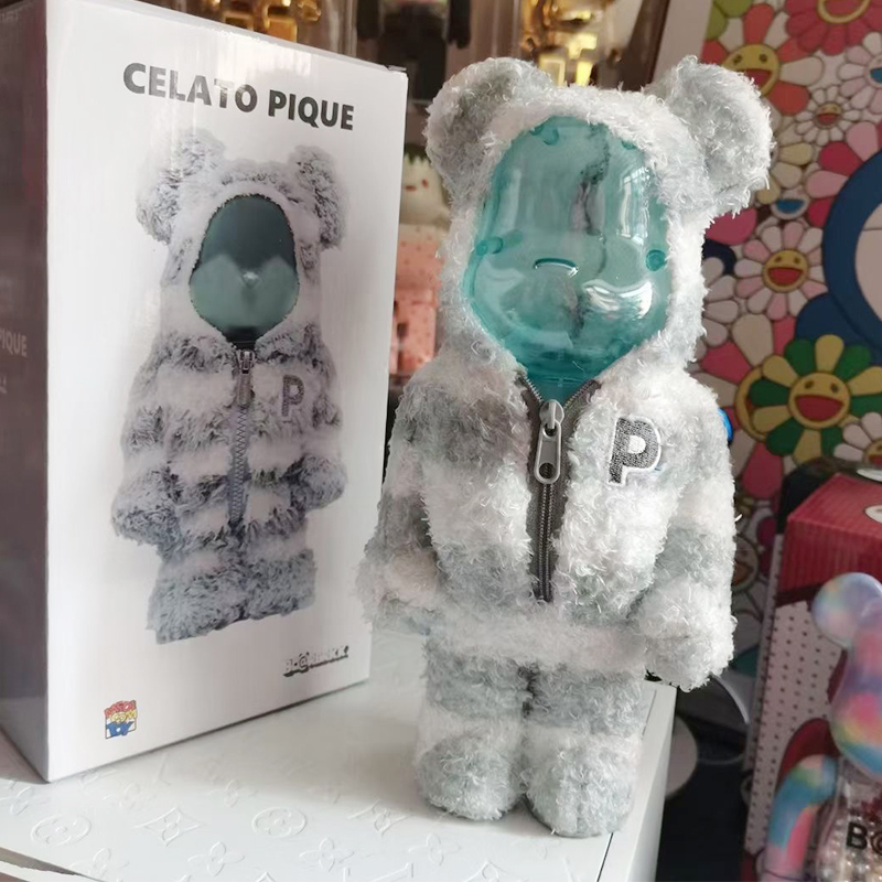 熊龍 Bearbrick星空千秋積木熊模型暴力熊公仔擺件INS潮流裝飾400+100%