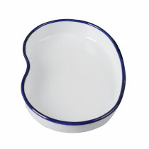 Medical enamel curved plate white waist plate tray Waist plate Anti-iodine voltaic porcelain plate corrosion disinfection curved plate disinfection plate