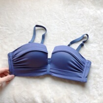 Deep alleys return to people underwear womens small breasts gathered without steel ring on the anti-sagging adjustment type four-corner Cup pen bra set