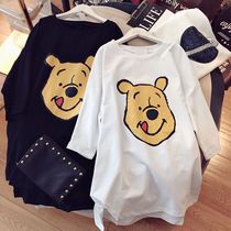 Short sleeve t-shirt woman 2022 new spring loaded Korean version loose large code casual minimalist pure cotton blouse for long summer season