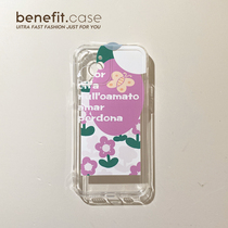 Benefit Simplicity Joins Wind Purple butterfly Fresh apply Apple 13promax personality creative phone shell iphone12mini protective sleeve xsmax female x