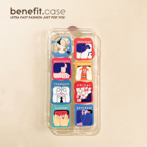 Benefit to blame a week diary applies Apple 13promax mobile phone shell iphone12 transparent mini soft silicone xsmax creative xr personality 8plu