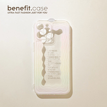 Benefit teen girl ins wind color wave applies Apple 13promax phone shell iphone12mini soft