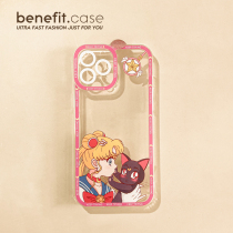 Benefit can love less female warriors and cats apply Apple 13promax mobile phone shell cute iphone12