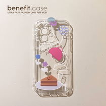 Benefit cartoon cute little table lamp idea applicable apple 13promax mobile phone shell iphone12mini protective sleeve xsmax adolescent girl xr brief about 8pl
