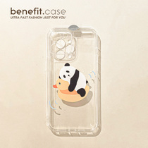 Benefit Brief Cute Panda Cudduces Apply Apple 13promax Mobile Phone Shell iphone12 Soft Mini