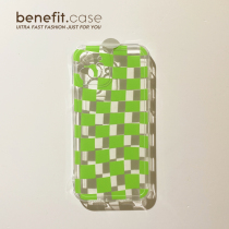 Benefit brief green plaid wind applicable apple 13promax mobile phone shell iphone12mini protective sleeve xsmax new xr silicone gel soft shell 8plu