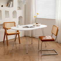 Nordic Wind Tulip Round Table Cafeterie Dining Room Table Home Small Family Modern Simplicity Joins White Medieval Table