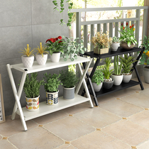Flower shelf Living room Balcony Floor Type Modern Brief two-storey Indoor Multi-Meat Flower Racks Iron Art plant Flower Pots Shelf