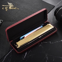 Germany imported spring 28-hole harmonica beginner polyphonic accent c tune Advanced adult professional performance grade