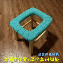 Toilet solid wood portable sitting poo stool mobile toilet elderly toilet pregnant woman seat poo chair Home foldable