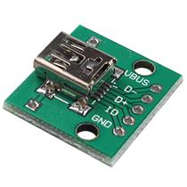 USB transfer DIP motherhead seat MINI-5P patch transfer 2 54mm straight plug welded patch board