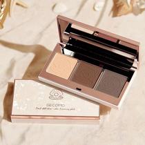 Big brand pearl shell tricolor repair plate shadow matte highlight one-piece nose shadow powder hairline three-in-one female