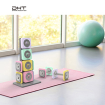 DHT dumbbell rack household small dumbbell Ladies Fitness adjustable weight package combination