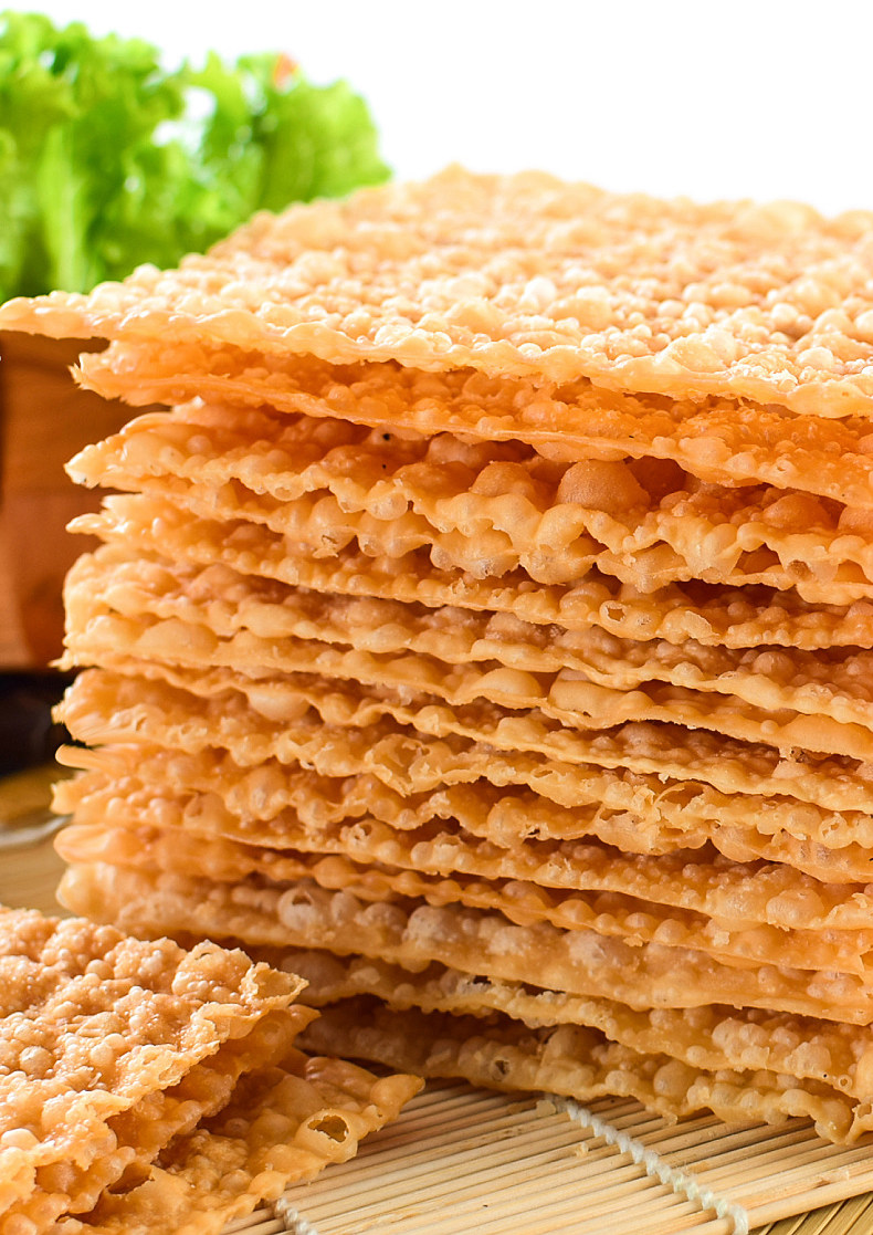 煎饼果子薄脆10片-600片山东杂粮煎饼薄脆皮专用脆饼脆片香酥商用