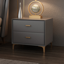 Willful light extravaganza modern minimalist full solid wood bed head cabinet small family type bedroom leather art bedside cabinet shelve shelf storage cabinet