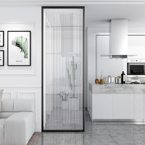 Changhong glass partition Nordic living room modern minimalist light luxury porch wrought iron dry area washstand stainless steel screen