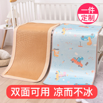 Baby Crib Kids Cool Mattress Kindergarten Mattress Breathable Sweat Absorbing Ice Silk Summer Cooling Cushion Rattan Mattress Straw Custom