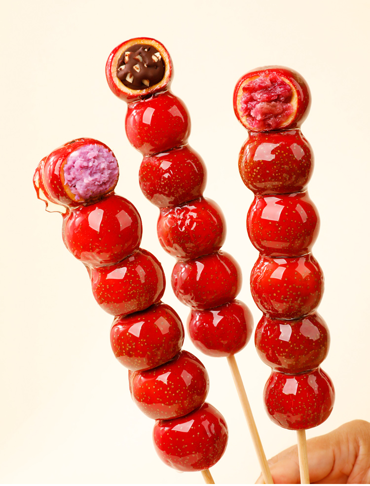 正宗老北京冰糖葫芦鲜山楂去核进口馅料网红零食小吃