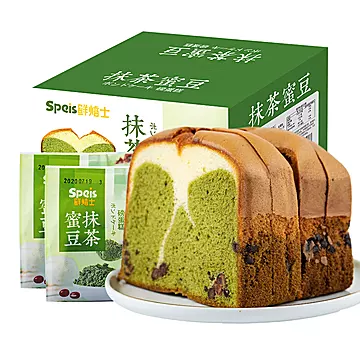 蜜豆抹茶磅蛋糕6包*100g[4元优惠券]-寻折猪