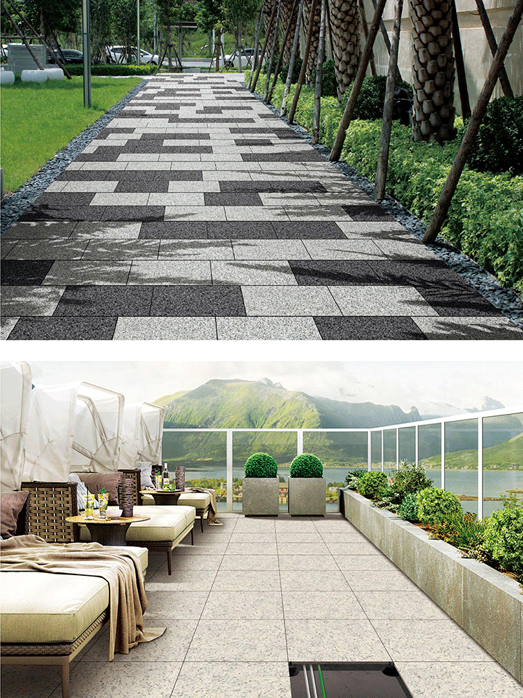 仿石材陶瓷pc砖生态地铺石石英砖户外广场砖车库砖庭院砖防滑耐磨