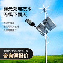 Light speed da scenery complementary solar street lamp 6 m 7 m 8 m with blower New rural wind energy street lamp
